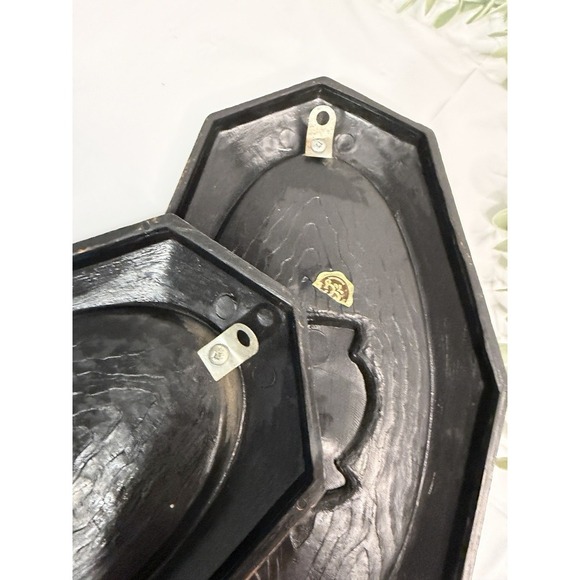 Coffee Grinder Dart Ind Wall Hangings Vtg 1970s Copper Look Plastic 12" Set of 2 - Picture 6 of 12